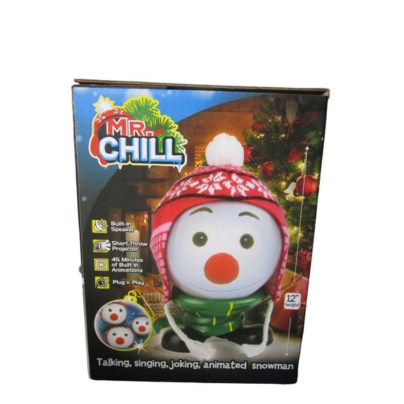 Mr Chill The Talking Singing Animated Snowman Christmas Decoration Unused IOB - Picture 4 of 14